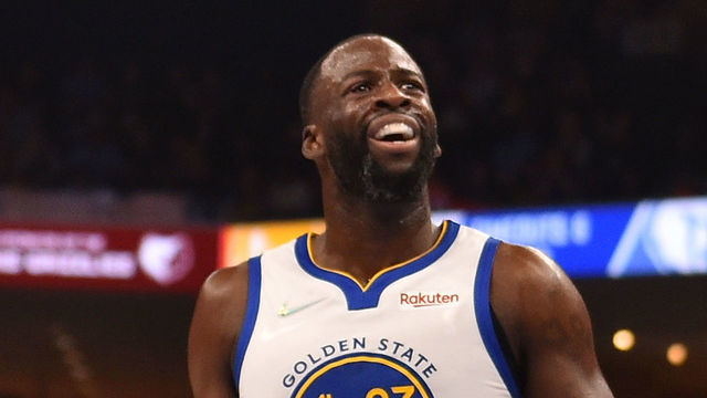 MEMPHIS, TENNESSEE - MAY 03: Draymond Green #23 of the Golden State Warriors reacts against the Memphis Grizzlies during Game Two of the Western Conference Semifinals of the NBA Playoffs at FedExForum on May 03, 2022 in Memphis, Tennessee.