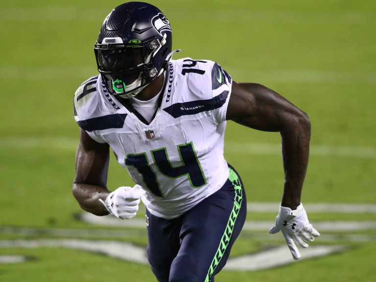 Seattle Seahawks wide receiver DK Metcalf (14) during an NFL