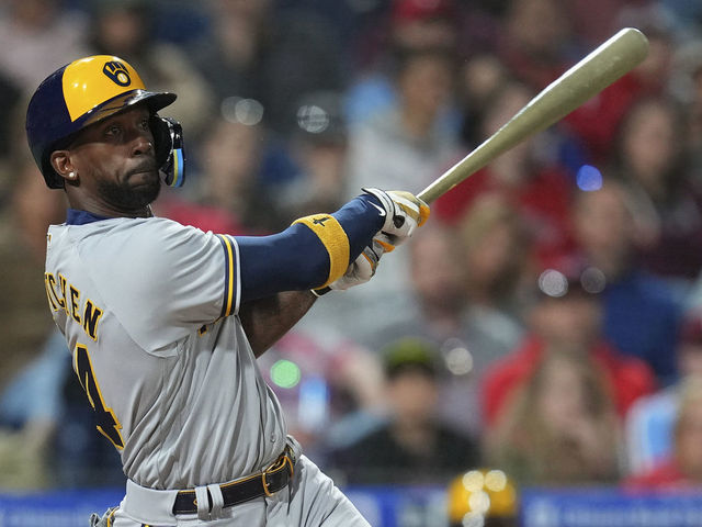 Andrew McCutchen, designated hitter for the Milwaukee Brewers last year,  signing with Pittsburgh Pirates