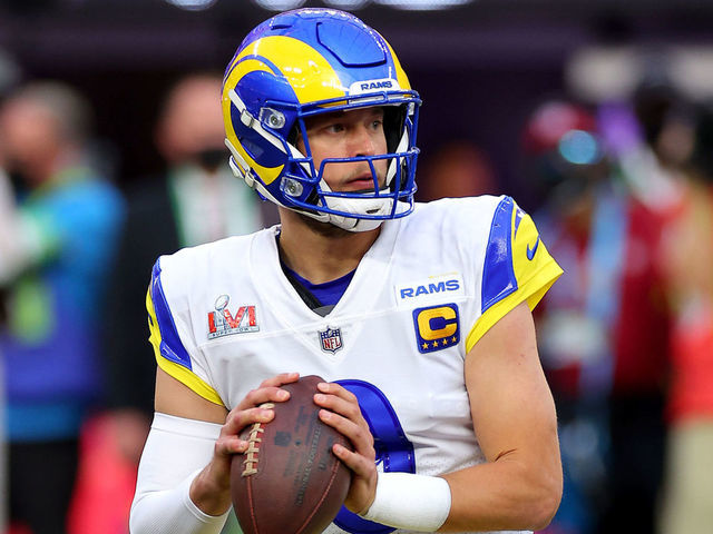 Inglewood, USA. 09th Feb, 2022. The helmets of Super Bowl