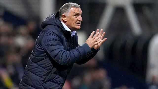 Blackburn Rovers manager Tony Mowbray gestures during the Sky Bet Championship match at Deepdale, Preston. Picture date: Monday April 25, 2022.
