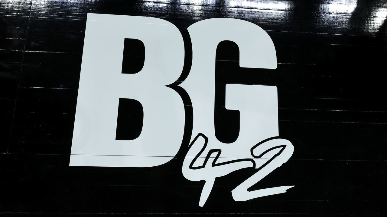 LAS VEGAS, NEVADA - MAY 08: A floor decal on the sideline features the initials of Phoenix Mercury player Brittney Griner and her jersey number 42 before a game between the Seattle Storm and the Las Vegas Aces at Michelob ULTRA Arena on May 08, 2022 in Las Vegas, Nevada. All WNBA teams have the decal on their home courts in support of Griner, who was detained at the Moscow airport on February 17, 2022, by authorities who said they found vape cartridges allegedly containing hashish oil in her luggage. Last week the U.S. government announced that it now considers Griner "wrongfully detained" by the Russian government.