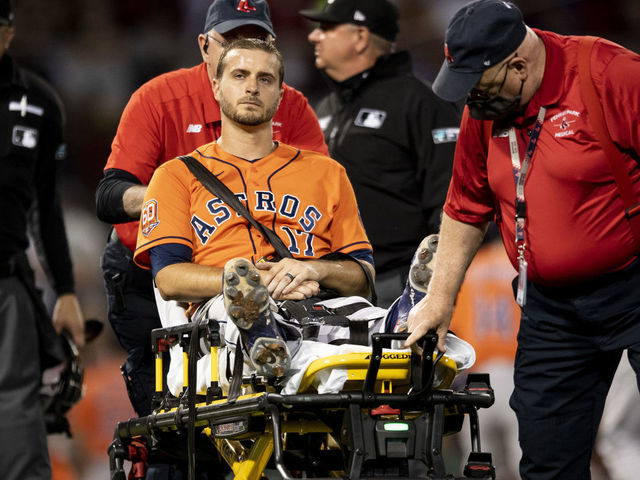 Houston Astros veteran Jake Odorizzi exits start on stretcher with lower  left leg discomfort - ESPN