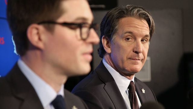 TORONTO, ON-Toronto-DUBAS.The Maple Leafs announced today the promotion of Kyle Dubas to General Manager. Brendan Shanahan was on hand for the announcement..October 30, 2012. (Rene Johnston/Toronto Star via Getty Images)