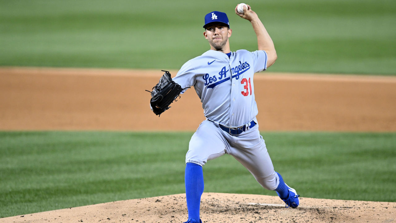 WASHINGTON, DC - MAY 23: Tyler Anderson #31 of the Los Angeles Dodgers pitches in the sixth inning against the Washington Nationals at Nationals Park on May 23, 2022 in Washington, DC.