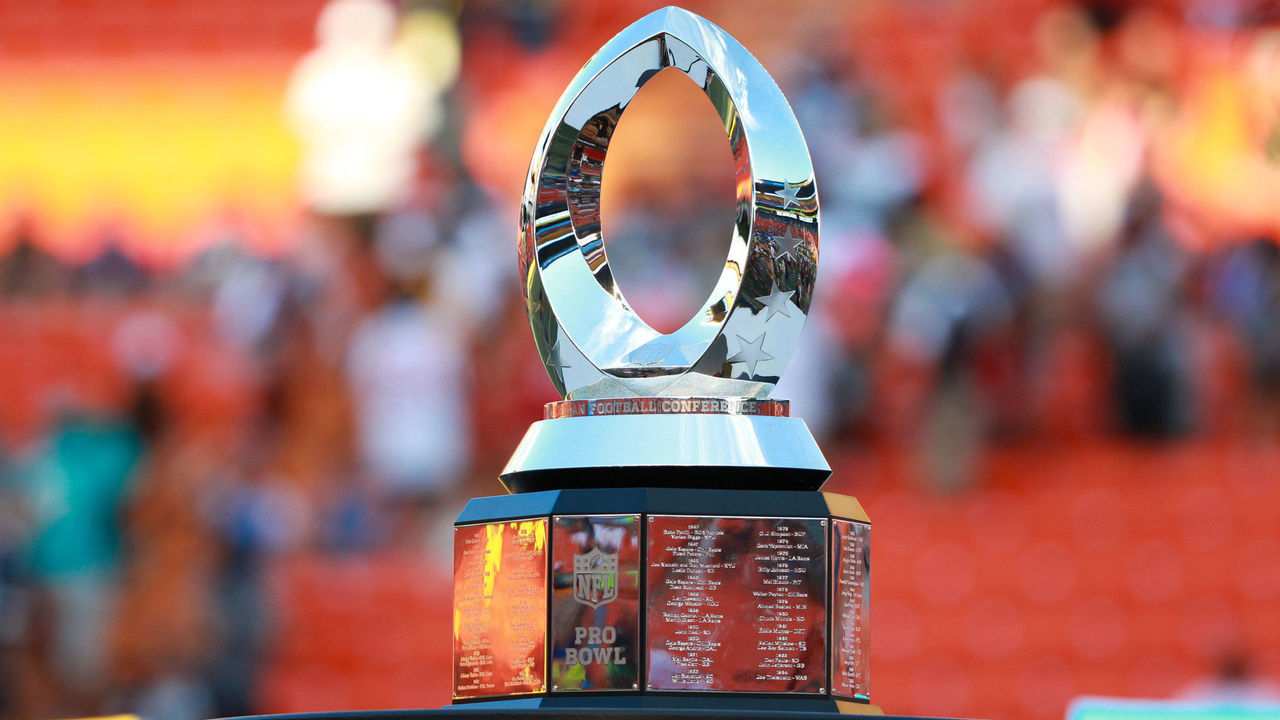 January 31 2016: Trophy of the Pro Bowl at Aloha Stadium on Oahu, HI.