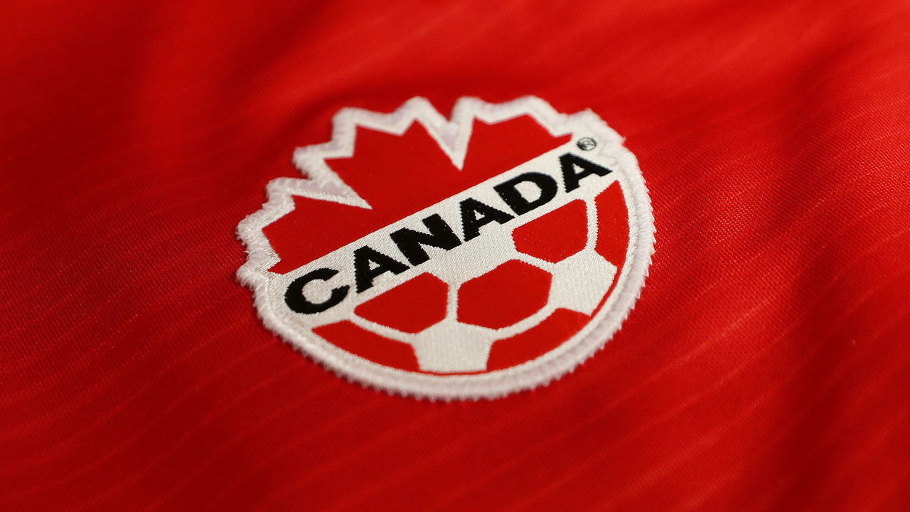 MONTPELLIER, FRANCE - JUNE 10: A detailed view of the Canada logo on a pair of shorts inside the changing room prior to the 2019 FIFA Women's World Cup France group E match between Canada and Cameroon at Stade de la Mosson on June 10, 2019 in Montpellier, France.