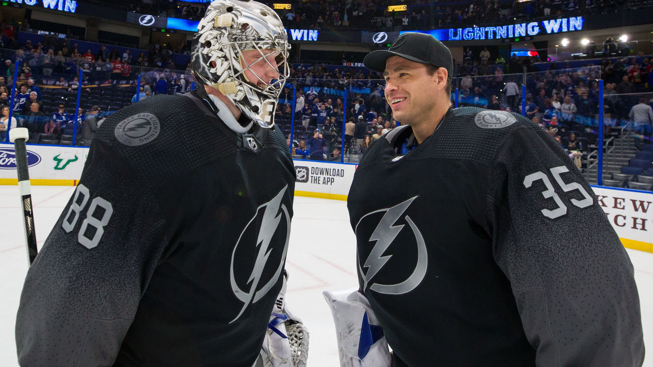 35 Curtis McElhinney Tampa Bay Lightning 2020 Stanley Cup Final