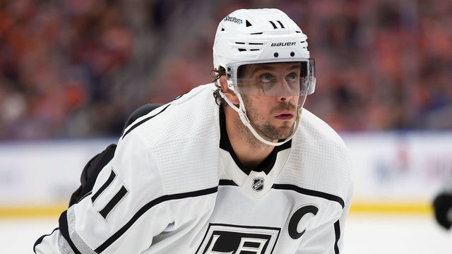 EDMONTON, AB - MAY 04: Anze Kopitar #11 of the Los Angeles Kings skates against the Edmonton Oilers during the first period in Game Two of the First Round of the 2022 Stanley Cup Playoffs at Rogers Place on May 4, 2022 in Edmonton, Canada.