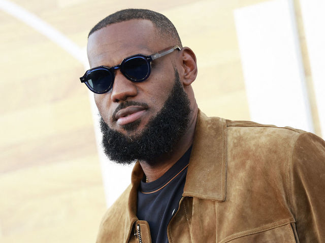 US basketball player LeBron James arrives for Netflix's Los Angeles premiere of "Hustle" held at the Westwood Regency Village Theatre on June 1, 2022 in Los Angeles, California.