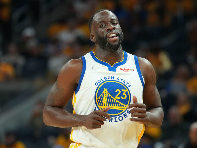 SAN FRANCISCO, CA - JUNE 2: Draymond Green #23 of the Golden State Warriors looks on during Game One of the 2022 NBA Finals on June 2, 2022 at Chase Center in San Francisco, California. NOTE TO USER: User expressly acknowledges and agrees that, by downloading and or using this photograph, user is consenting to the terms and conditions of Getty Images License Agreement. Mandatory Copyright Notice: Copyright 2022 NBAE