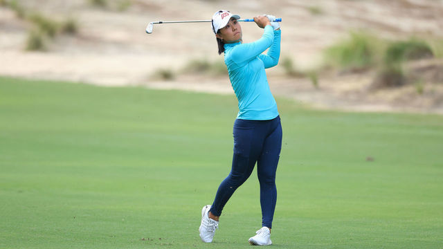 SOUTHERN PINES, NORTH CAROLINA - JUNE 02: Danielle Kang of The United States plays her third shot on the 17th hole during the first round of the 2022 U.S.Women's Open at Pine Needles Lodge and Golf Club on June 02, 2022 in Southern Pines, North Carolina.