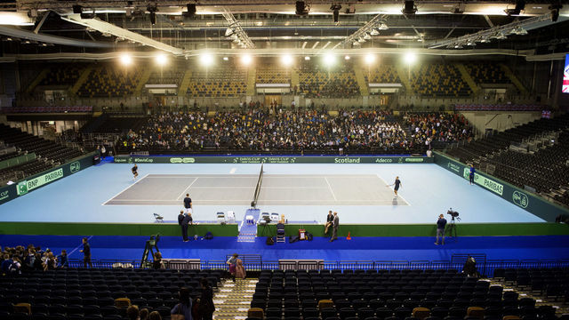 12/09/18.DAVIS CUP KIDS DAY.THE EMIRATES ARENA - GLASGOW .A General View of the Emirates Arena ahead of the Davis Cup.