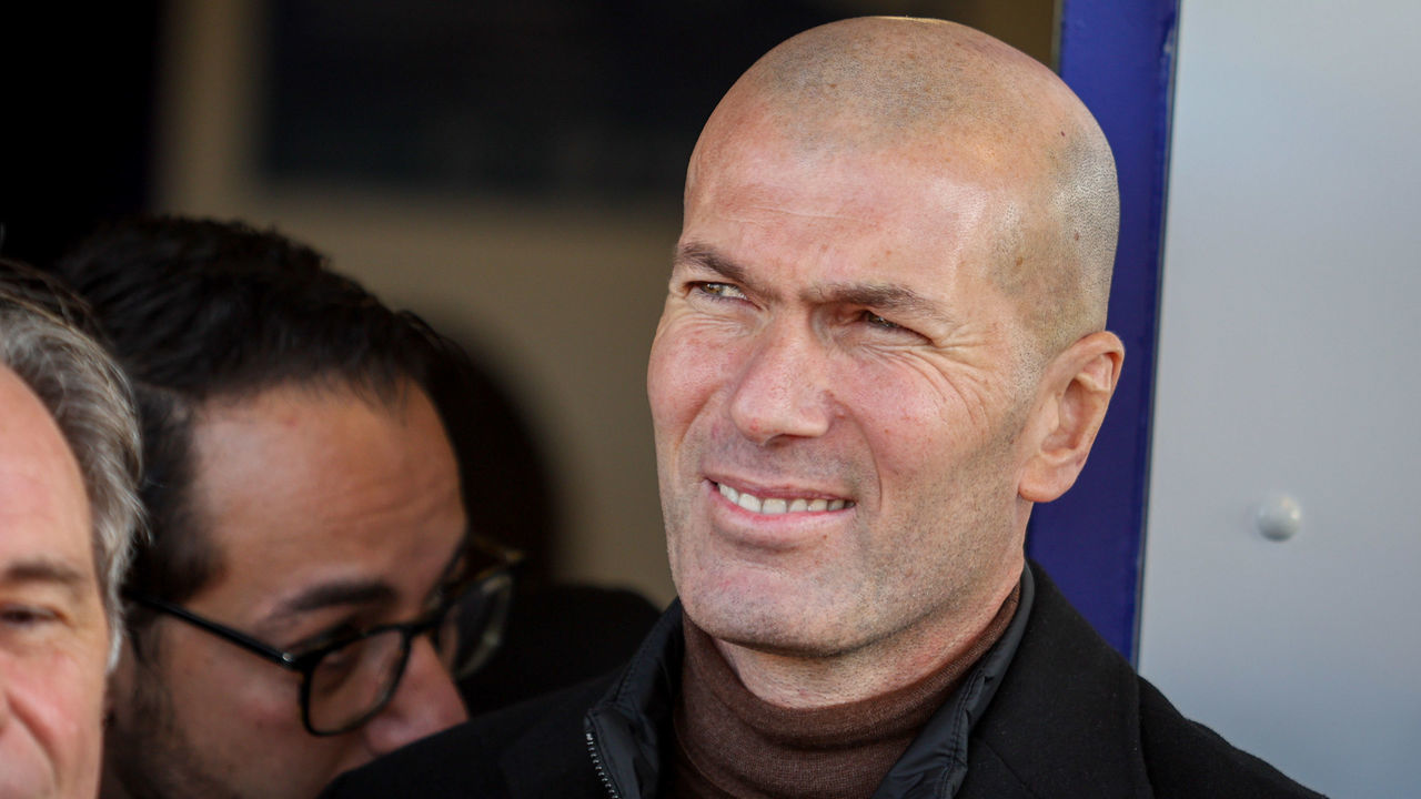 MARSEILLE, FRANCE - 2022/02/11: French former football player, Zinedine Yazid Zidane, popularly known as Zizou at the inauguration of Maison Medicale Digitale medical center in the neighborhood of his childhood.
