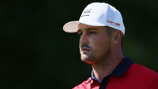 DUBLIN, OHIO - JUNE 03: Bryson DeChambeau of the United States looks on from the second tee during the second round of the Memorial Tournament presented by Workday at Muirfield Village Golf Club on June 03, 2022 in Dublin, Ohio.