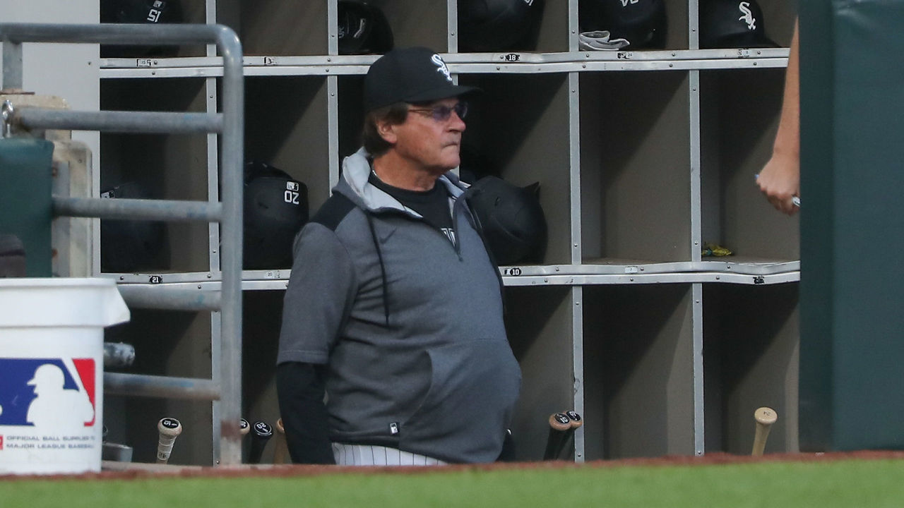 CHICAGO, IL - JUNE 10: Chicago White Sox manager Tony La Russa (22) looks on during a Major League Baseball game between the Texas Rangers and the Chicago White Sox on June 10, 2022 at Guaranteed Rate Field in Chicago, IL.