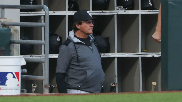 CHICAGO, IL - JUNE 10: Chicago White Sox manager Tony La Russa (22) looks on during a Major League Baseball game between the Texas Rangers and the Chicago White Sox on June 10, 2022 at Guaranteed Rate Field in Chicago, IL.