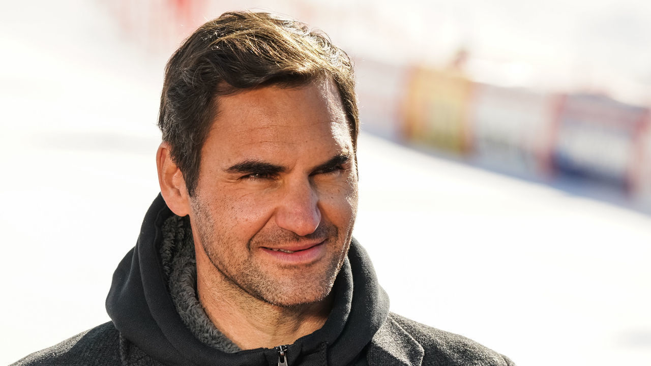 FIS Ski World Cup: Lenzerheide Super G Women, Roger Federer attending the Women Super G in Lenzerheide, on March 05, 2022. NO USE SWITZERLAND.