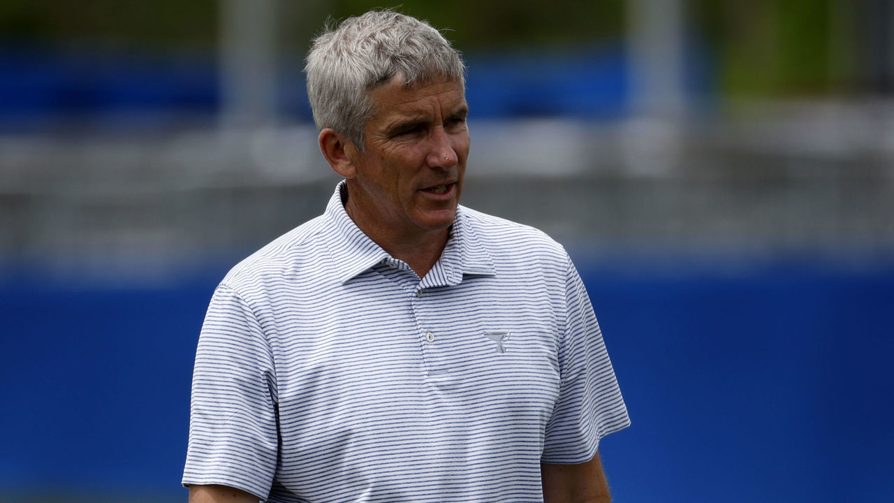 AVONDALE, LOUISIANA - APRIL 20: PGA TOUR Commissioner Jay Monahan looks on during a pro-am prior to the Zurich Classic of New Orleans at TPC Louisiana on April 20, 2022 in Avondale, Louisiana.