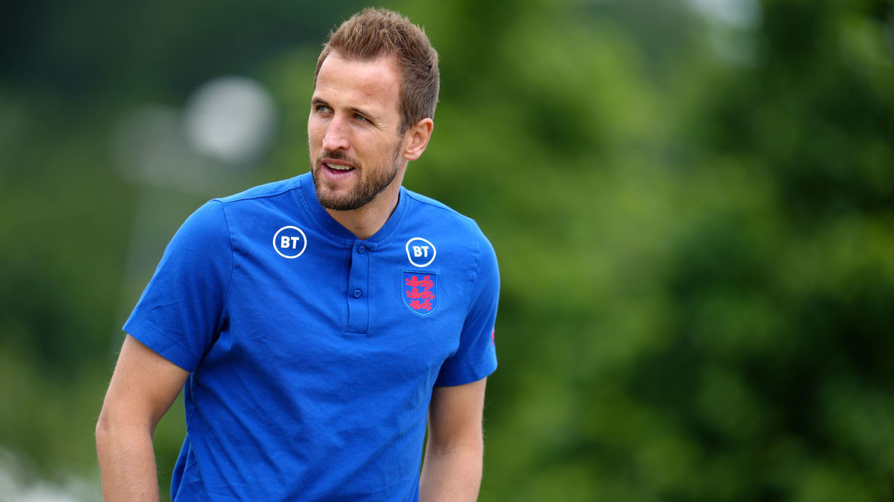 England's Harry Kane before a press conference at the Sir Jack Hayward Training Ground, Wolverhampton. Picture date: Monday June 13, 2022.