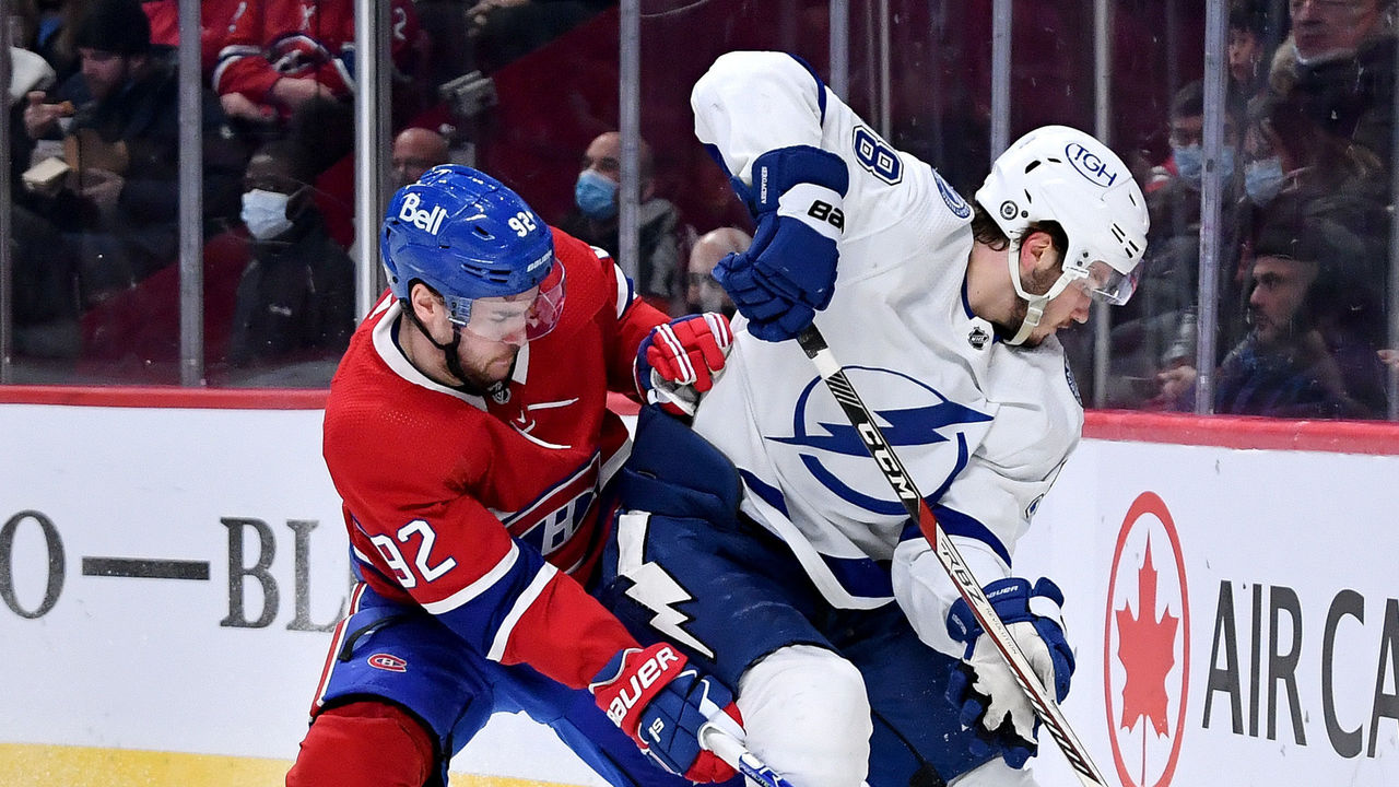 Cal Foote, Taylor Raddysh, Brayden Point and their Tampa Bay News Photo  - Getty Images