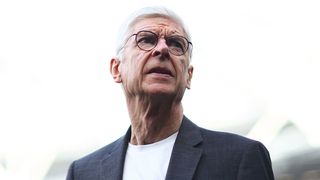 LONDON, ENGLAND - JUNE 12: Arsene Wenger, Manager of Team World XI looks on prior to Soccer Aid for Unicef 2022 at London Stadium on June 12, 2022 in London, England.