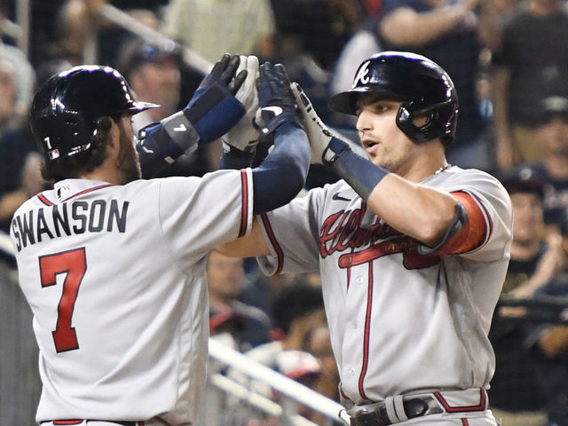 Atlanta Braves third baseman Austin Riley and his wife walk down the  News Photo - Getty Images