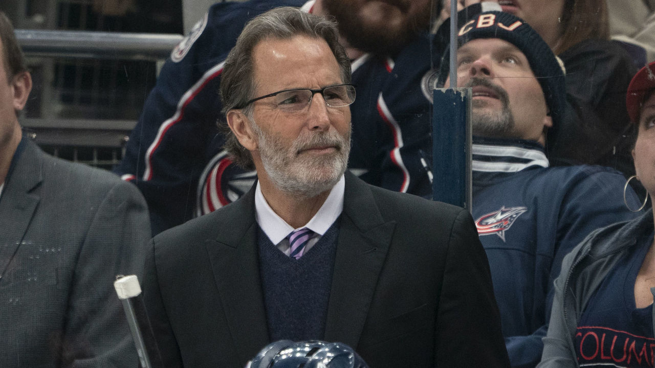 COLUMBUS, OH - MARCH 01: Columbus Blue Jackets Head Coach John Tortorella looks on during the game between the Columbus Blue Jackets and the Vancouver Canucks at Nationwide Arena in Columbus, Ohio on March 1, 2020.