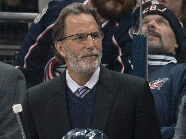COLUMBUS, OH - MARCH 01: Columbus Blue Jackets Head Coach John Tortorella looks on during the game between the Columbus Blue Jackets and the Vancouver Canucks at Nationwide Arena in Columbus, Ohio on March 1, 2020.