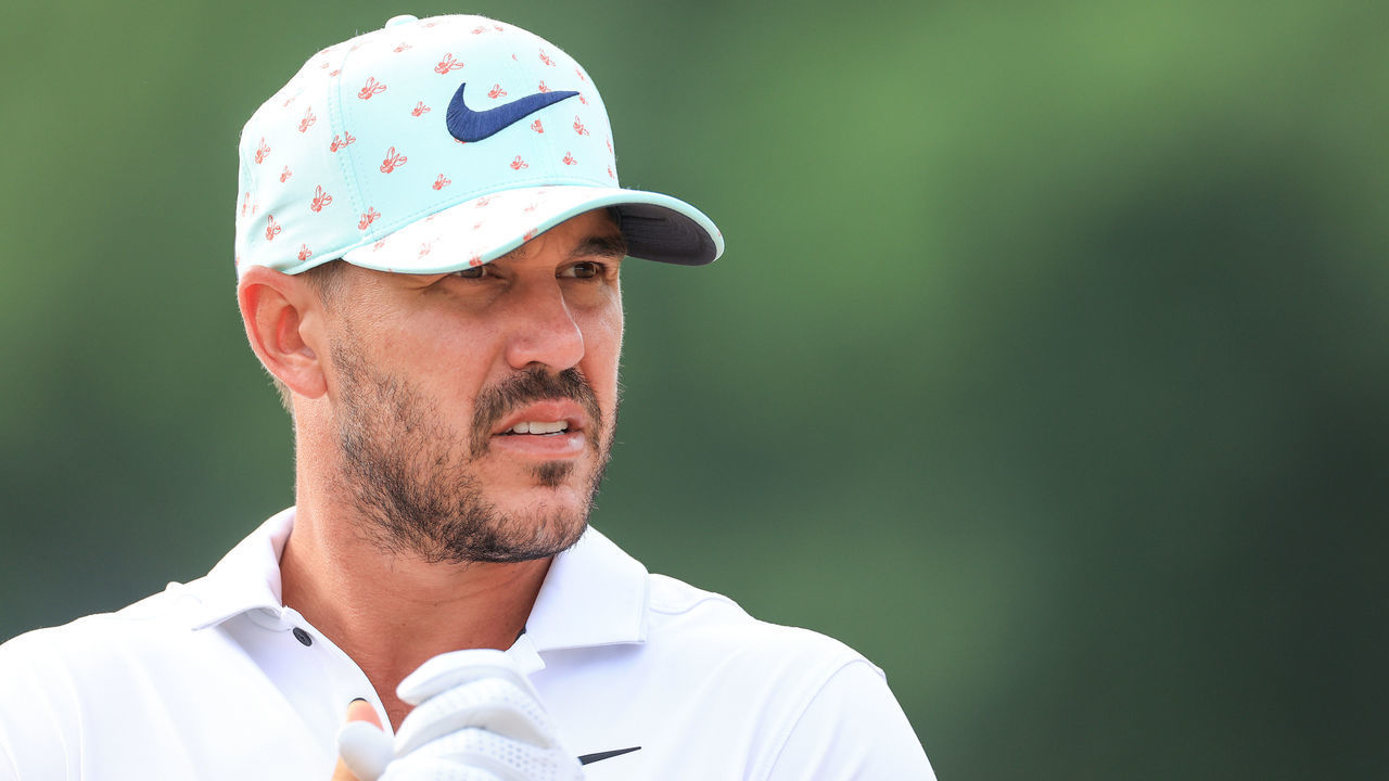 BROOKLINE, MASSACHUSETTS - JUNE 17: Brooks Koepka of The United States waits to play his second shot on the third hole during the second round of the 2022 U.S.Open Championship at The Country Club on June 17, 2022 in Brookline, Massachusetts.