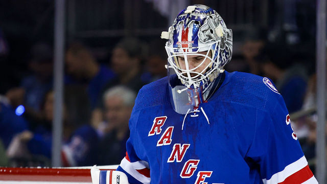 NEW YORK, NY - JUNE 03: New York Rangers Goaltender Igor Shesterkin (31) is pictured during the first period of game 2 of the NHL Stanley Cup Eastern Conference Finals between the Tampa Bay Lightning and the New York Rangers on June 3, 2022 at Madison Square Garden in New York, NY.
