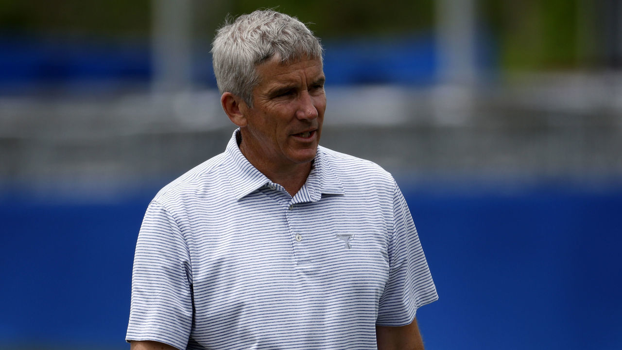 AVONDALE, LOUISIANA - APRIL 20: PGA TOUR Commissioner Jay Monahan looks on during a pro-am prior to the Zurich Classic of New Orleans at TPC Louisiana on April 20, 2022 in Avondale, Louisiana.