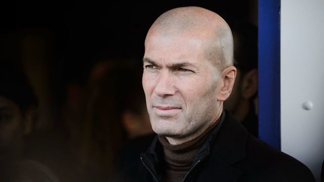 French football coach and former footballer Zinedine Zidane attends the inauguration of a digital health center in La Castellane neighbourhood in Marseille, southern France, on February 11, 2022.
