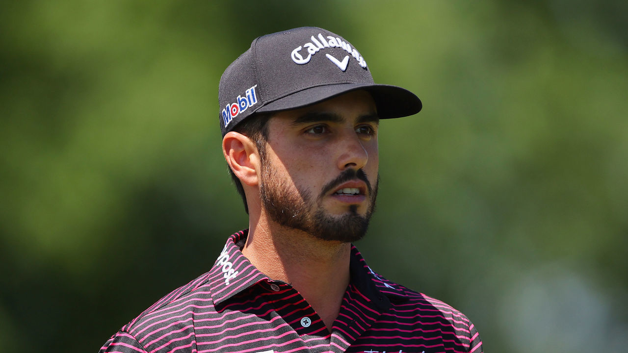 DUBLIN, OHIO - JUNE 05: Abraham Ancer of Mexico walks off the first tee during the final round of the Memorial Tournament presented by Workday at Muirfield Village Golf Club on June 05, 2022 in Dublin, Ohio.