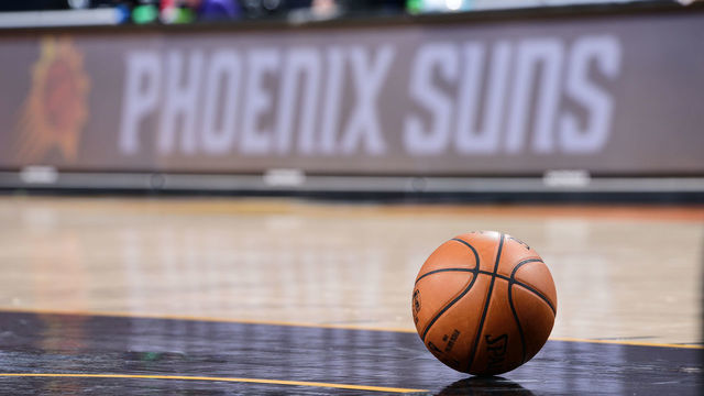 PHOENIX, AZ - FEBRUARY 8: Generic photo of a Spaulding basketball during the game between the Cleveland Cavaliers and Phoenix Suns on February 8, 2021 at Talking Stick Resort Arena in Phoenix, Arizona. Mandatory Copyright Notice: Copyright 2021 NBAE
