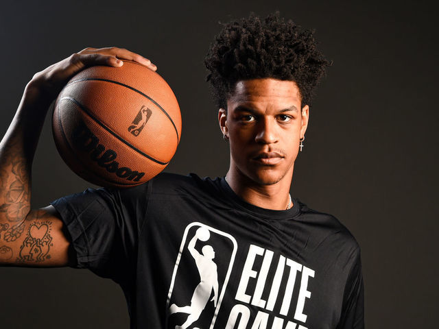 CHICAGO,IL - MAY 15: G League Prospect, Shareef O'Neal poses for a portrait during the 2022 G League Elite Camp on May 15, 2022 in Chicago, Illinois. Mandatory Copyright Notice: Copyright 2022 NBAE