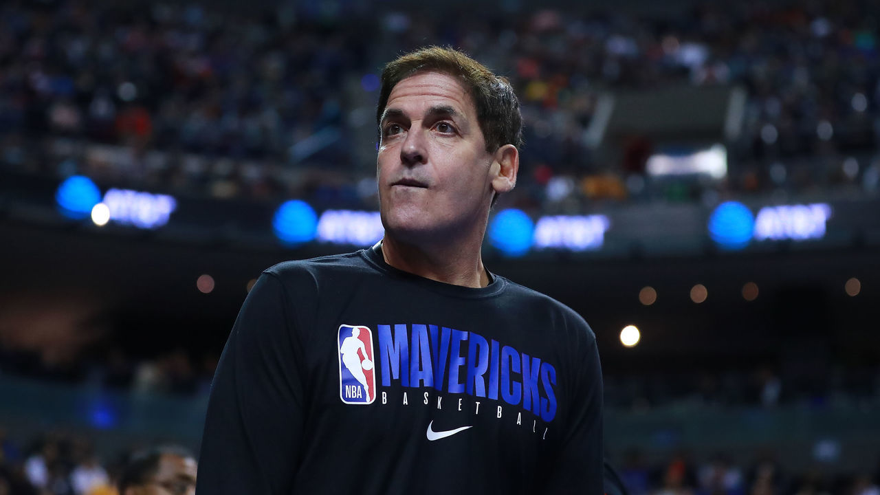 MEXICO CITY, MEXICO - DECEMBER 12: Mark Cuban, owner of the Dallas Mavericks looks on during a game between Dallas Mavericks and Detroit Pistons at Arena Ciudad de Mexico on December 12, 2019 in Mexico City, Mexico.