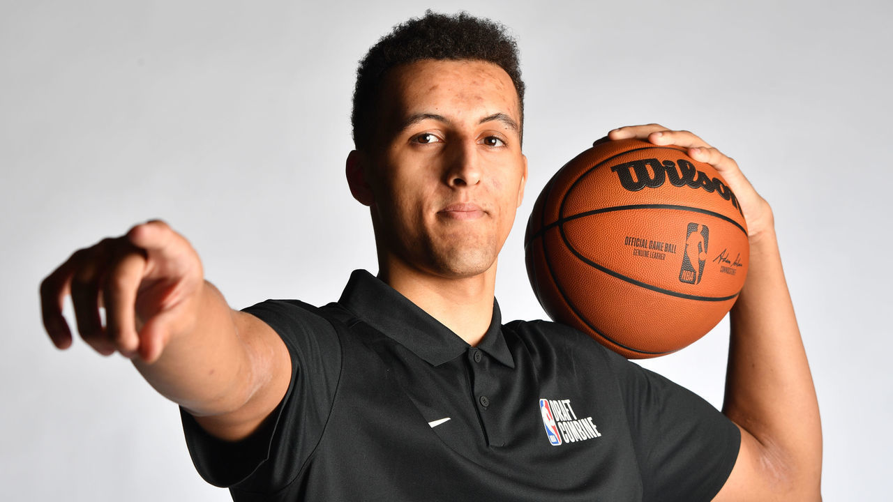 CHICAGO,IL - MAY 17: NBA Prospect, Patrick Baldwin Jr. poses for a portrait during the 2022 NBA Draft Combine Circuit on May 17, 2022 in Chicago, Illinois. Mandatory Copyright Notice: Copyright 2022 NBAE