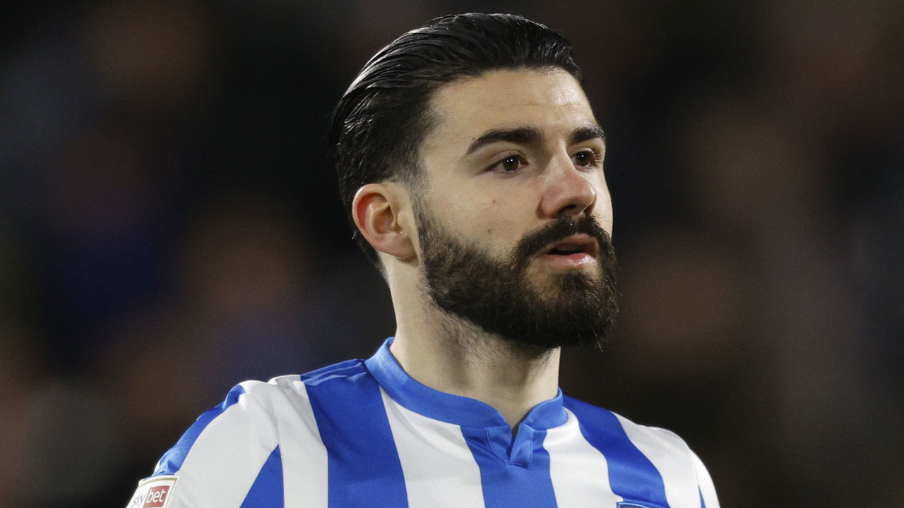 HUDDERSFIELD, ENGLAND - FEBRUARY 02: Gonzalo Avila 'Pipa' of Huddersfield Town during the Sky Bet Championship match between Huddersfield Town and Derby County at Kirklees Stadium on February 02, 2022 in Huddersfield, England.