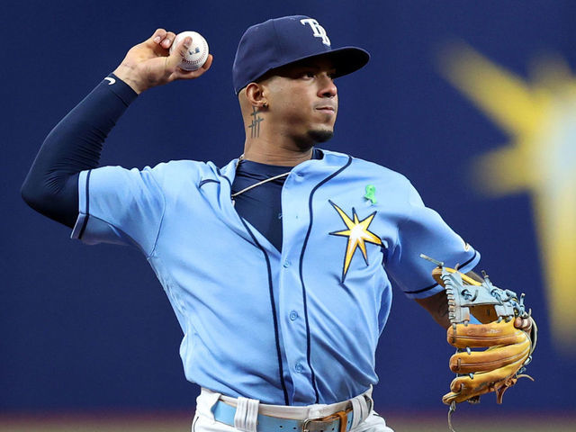 Wander Franco of the Tampa Bay Rays at-bat during a game between the  News Photo - Getty Images