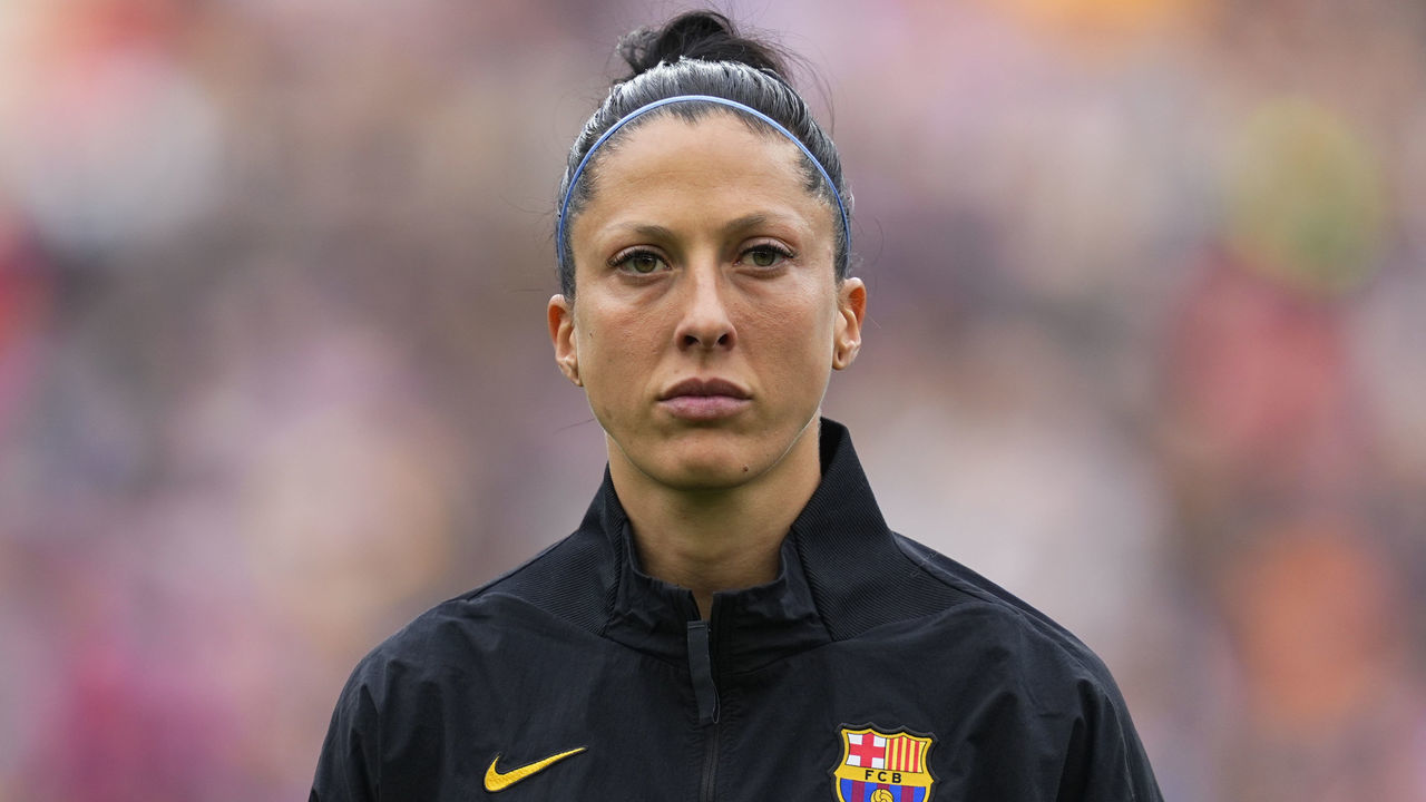 Jennifer Hermoso of FC Barcelona during FC Barcelona against VFL Wolfsburg, UEFA Champions league Semi-final at Nou Camp, Barcelona, Spain on April 22, 2022.