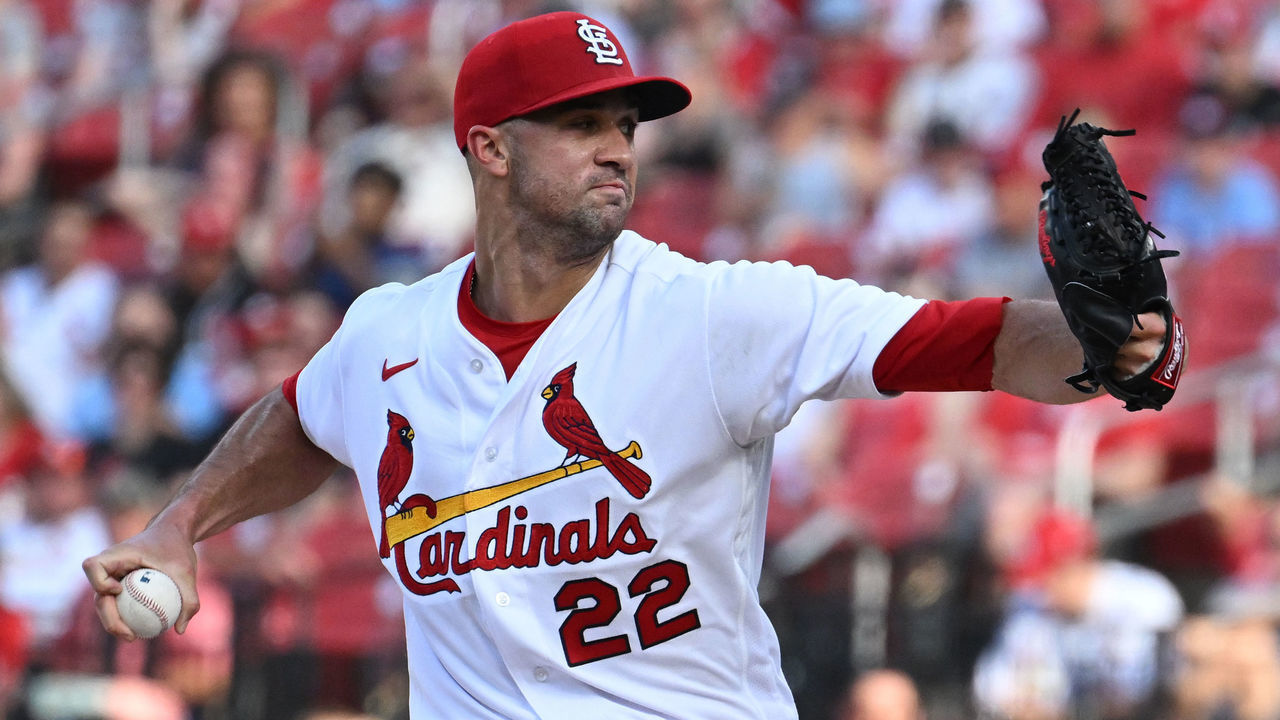 ST. LOUIS, MO - JUNE 15: St. Louis Cardinals starting pitcher Jack Flaherty (22) pitches in the first inning during a MLB game between the Pittsburgh Pirates and the St. Louis Cardinals on June 15, 2022, at Busch Stadium, St. Louis, MO. ,