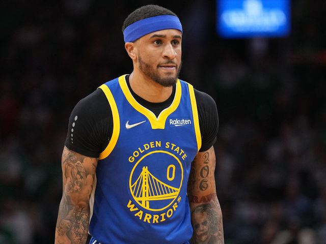 BOSTON, MA - JUNE 16: Gary Payton II #0 of the Golden State Warriors looks on during Game Six of the 2022 NBA Finals on June 16, 2022 at TD Garden in Boston, Massachusetts. NOTE TO USER: User expressly acknowledges and agrees that, by downloading and or using this photograph, user is consenting to the terms and conditions of Getty Images License Agreement. Mandatory Copyright Notice: Copyright 2022 NBAE