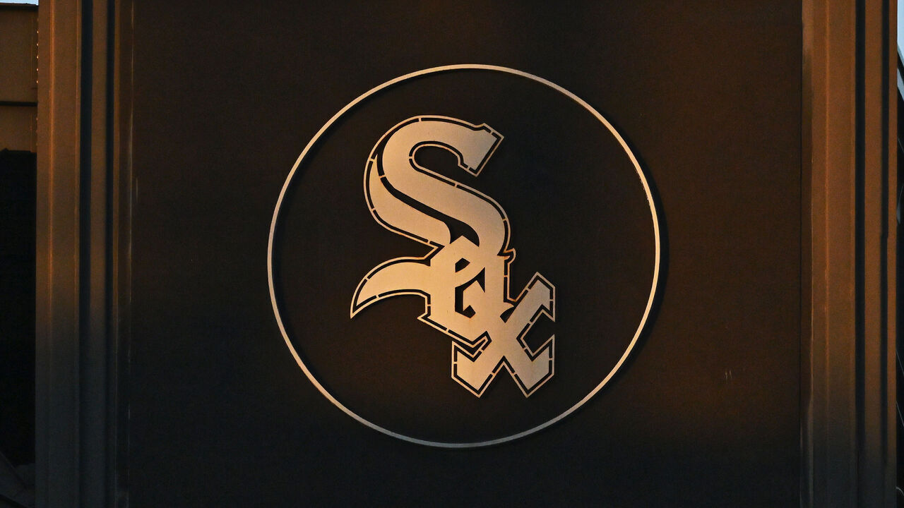 CHICAGO, IL - JUNE 23: A general view of the logo of the Chicago White Sox during a game against the Baltimore Orioles at Guaranteed Rate Field on June 23, 2022 in Chicago, Illinois. *** Local Caption ***