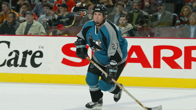2003 Season: Player Bryan Marchment of the San Jose Sharks.