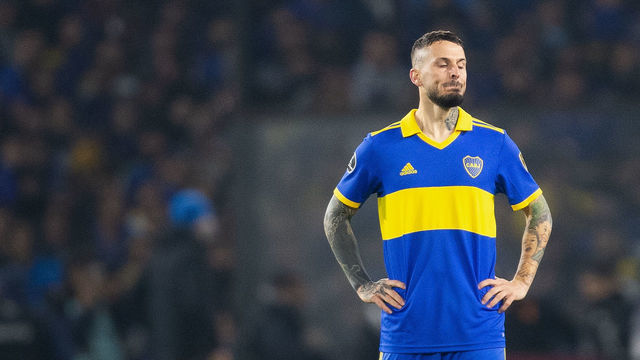 BUENOS AIRES, ARGENTINA-JULY 5: Boca Juniors Darâo Benedetto appears dejected after the definition by penalties, during Copa Libertadores football match between Boca Juniors and Corinthians at Alberto J. Armando Stadium in Buenos Aires City, Argentina on July 5, 2022.