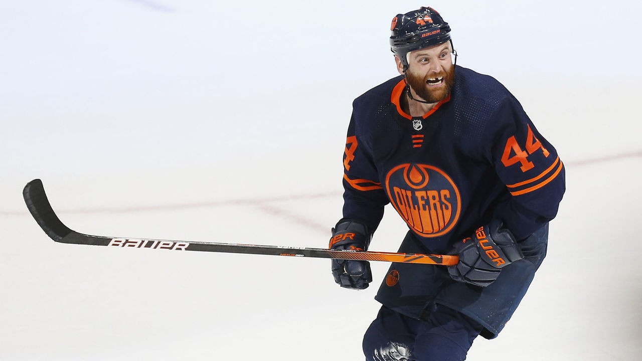 EDMONTON, ALBERTA - JUNE 06: Zack Kassian #44 of the Edmonton Oilers reacts after scoring a goal against the Colorado Avalanche during the third period in Game Four of the Western Conference Final of the 2022 Stanley Cup Playoffs at Rogers Place on June 06, 2022 in Edmonton, Alberta.