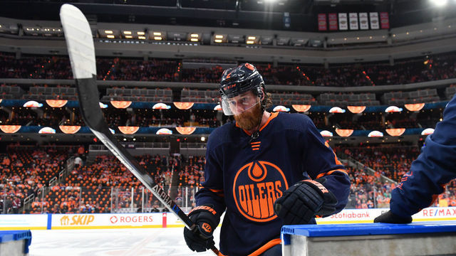 EDMONTON, AB - JUNE 6: Duncan Keith #2 of the Edmonton Oilers steps off the ice prior to Game Four of the Western Conference Finals of the 2022 Stanley Cup Playoffs against the Colorado Avalanche on June 6, 2022 at Rogers Place in Edmonton, Alberta, Canada.