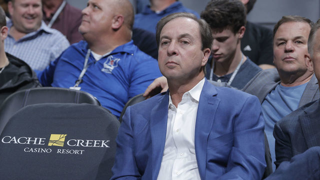 SACRAMENTO, CA - DECEMBER 14: Owner Joe Lacob of the Golden State Warriors attends the game against the Sacramento Kings on December 14, 2018 at Golden 1 Center in Sacramento, California. NOTE TO USER: User expressly acknowledges and agrees that, by downloading and or using this photograph, User is consenting to the terms and conditions of the Getty Images Agreement. Mandatory Copyright Notice: Copyright 2018 NBAE