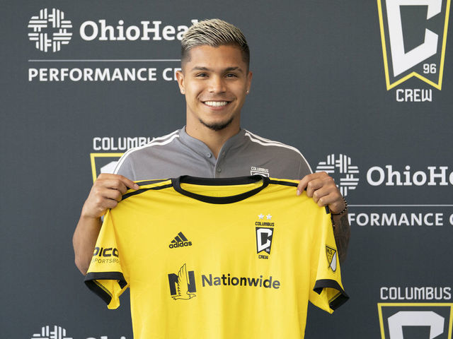 COLUMBUS, OH - JUNE 03: Columbus Crew forward Cucho Hernandez (9